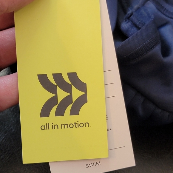 All in Motion Tie back Bralette bikini top Navy Size S - Picture 7 of 10